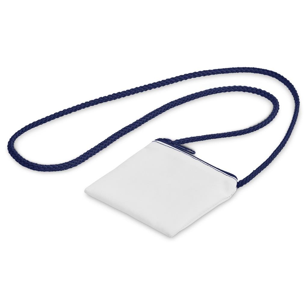 Pre-Production Sample Hoppla Sani Tuck Money Neck Pouch NAVY