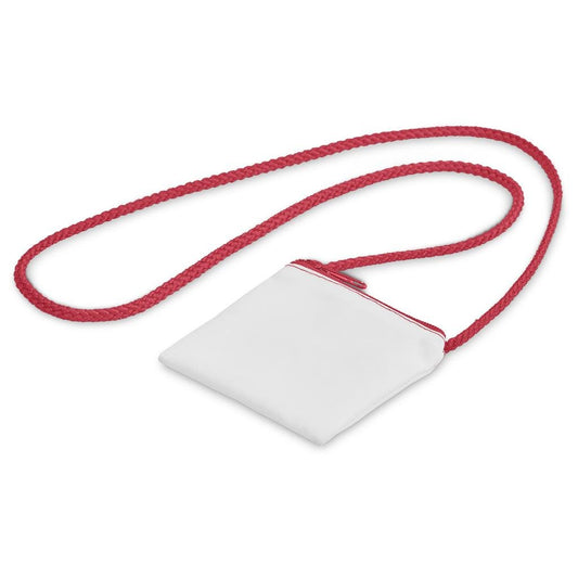 Pre-Production Sample Hoppla Sani Tuck Money Neck Pouch RED