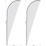 Legend 4m Sublimated Sharkfin Flying Banner Skin - Set Of 2 (Excludes Hardware)