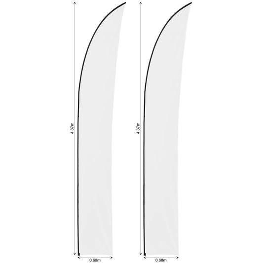 Legend 4m Sublimated Arcfin Flying Banner Skin - Set Of 2 (Excludes Hardware)