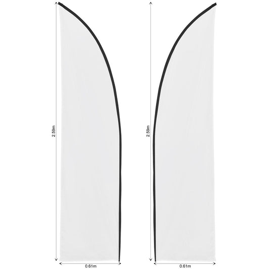 Legend 2m Sublimated Arcfin Double-Sided Flying Banner Skin (Excludes Hardware)