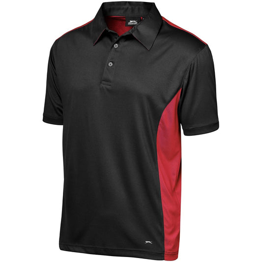 Mens Glendower Golf Shirt BLACK RED
