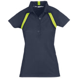 Ladies Jebel Golf Shirt - Navy Lime NAVY LIME