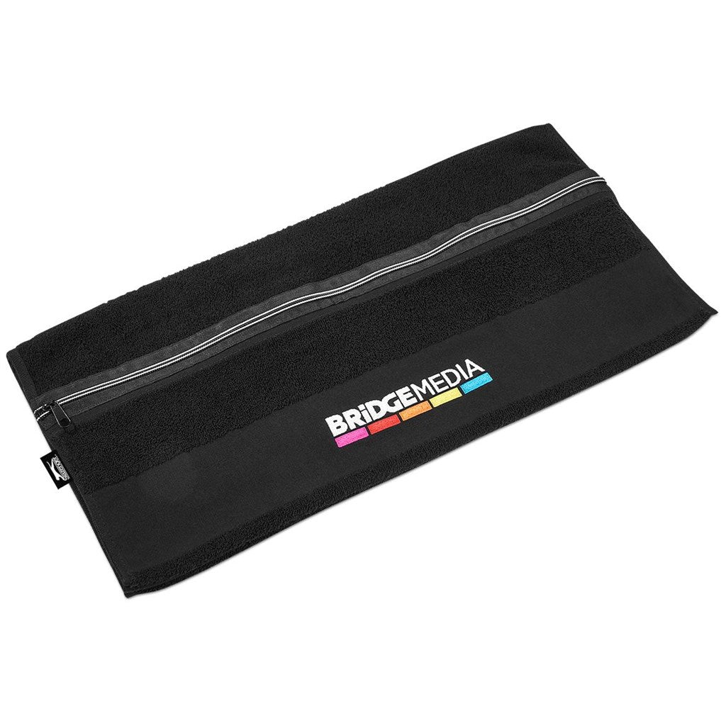 Slazenger Wembley Gym Towel BLACK