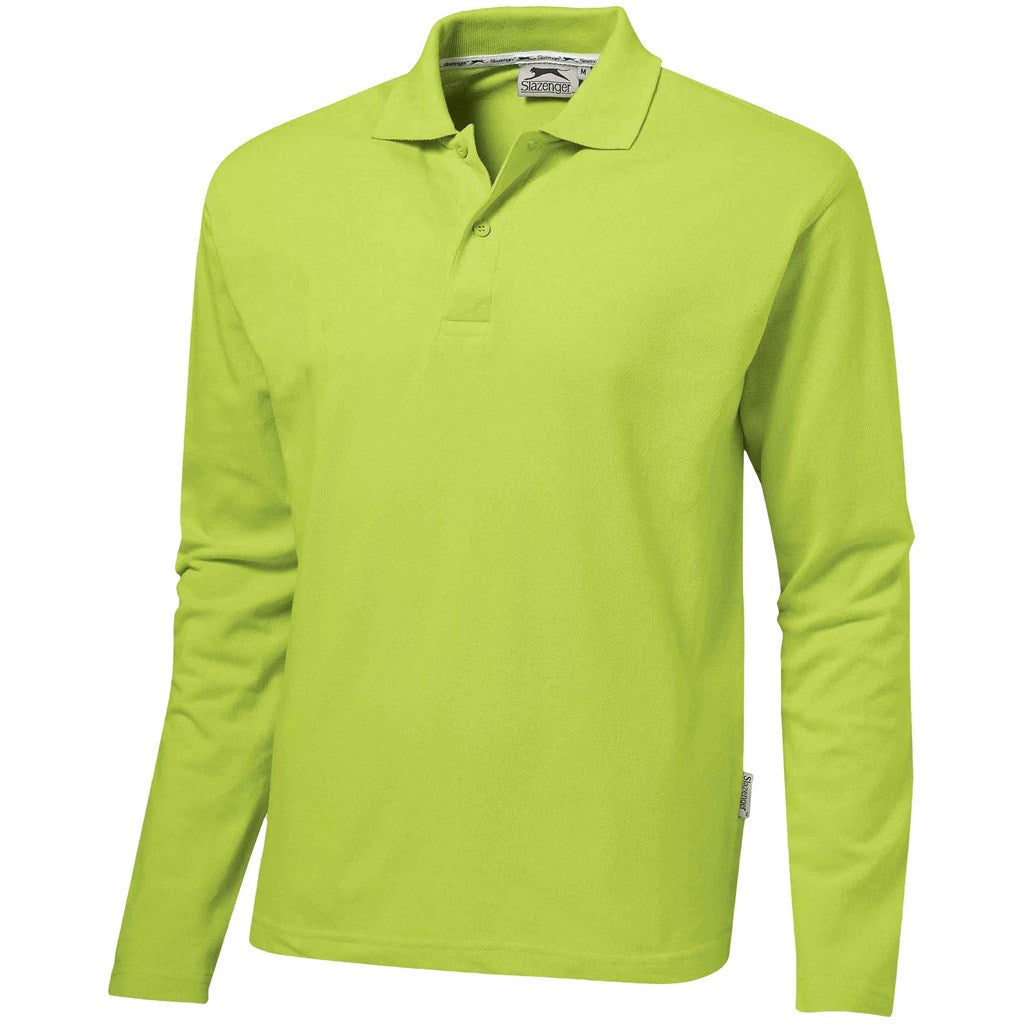 Mens Long Sleeve Zenith Golf Shirt - Lime LIME