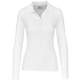 Ladies Long Sleeve Zenith Golf Shirt - White WHITE