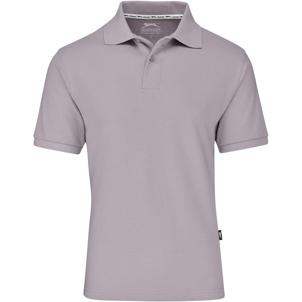 Mens Crest Golf Shirt GREY