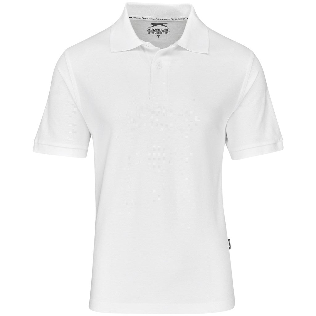 Mens Crest Golf Shirt WHITE