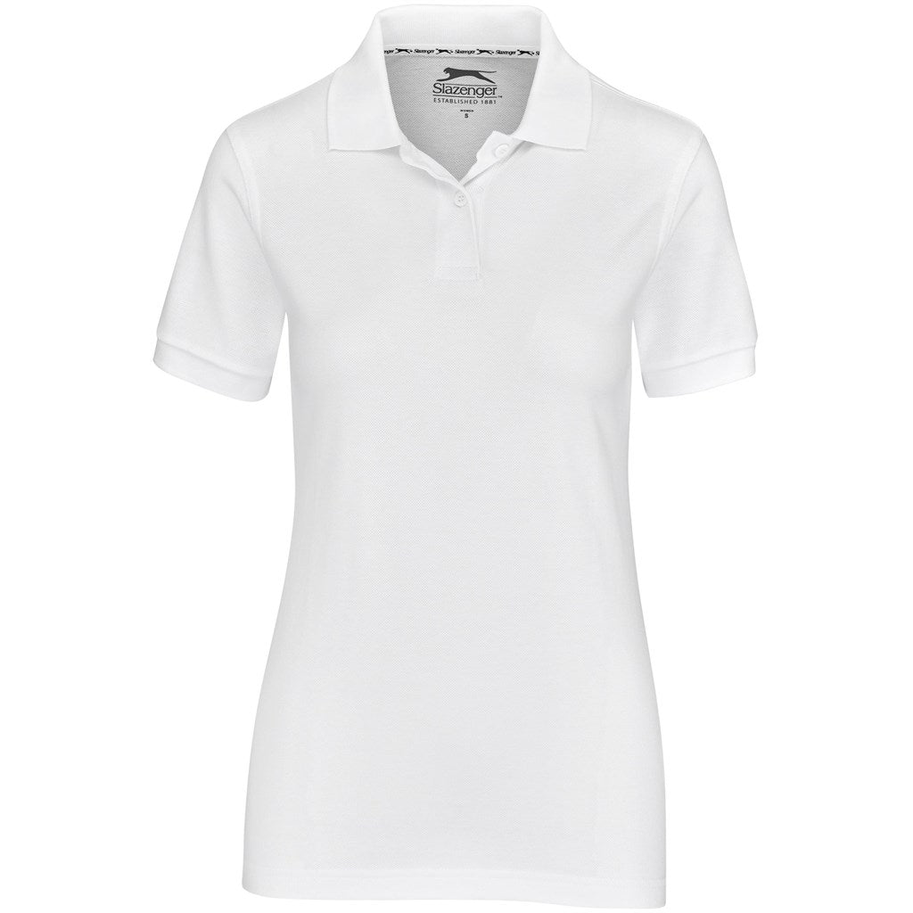 Ladies Crest Golf Shirt WHITE