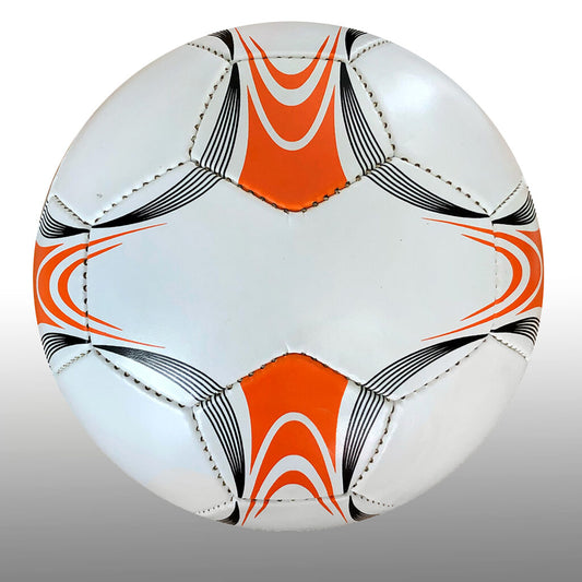 Size 5 – Orange, Black & White Soccer Ball, Double Panel