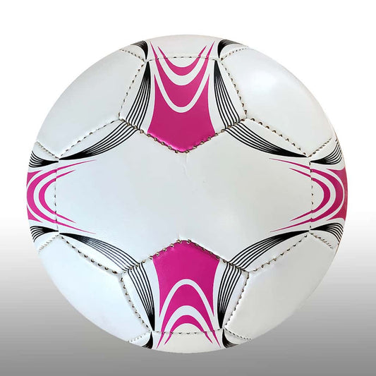 Size 5 – Pink, Black & White Soccer Ball, Double Panel
