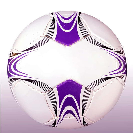 Size 5 – Purple, Black & White Soccer Ball, Double Panel