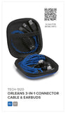 Altitude Orleans 3-In-1 Connector Cable & Earbuds