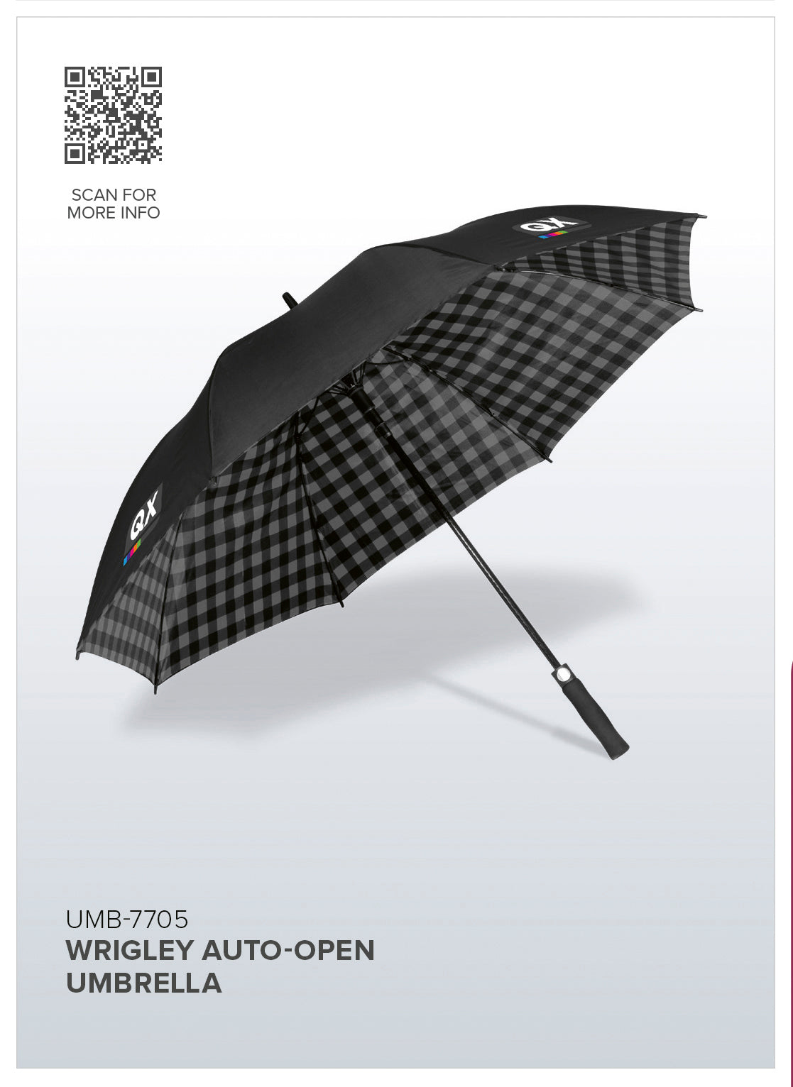 Wrigley Auto-Open Umbrella