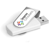 Axis Dome Flash Drive - 8GB 8GB SOLID WHITE