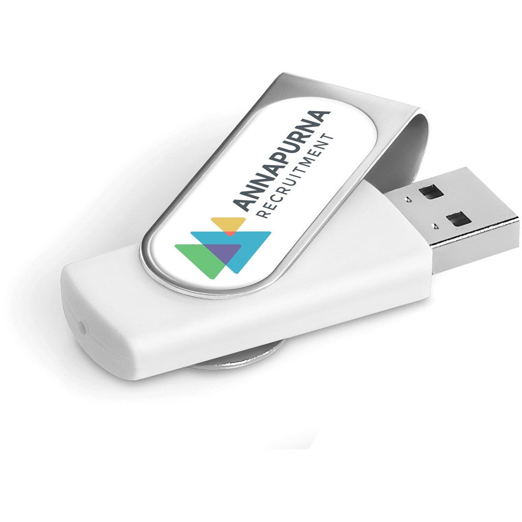 Axis Dome Flash Drive - 16GB 16GB SOLID WHITE