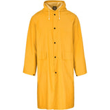 Light Duty Storm Rubberised Polyester/PVC Raincoat - Navy YELLOW