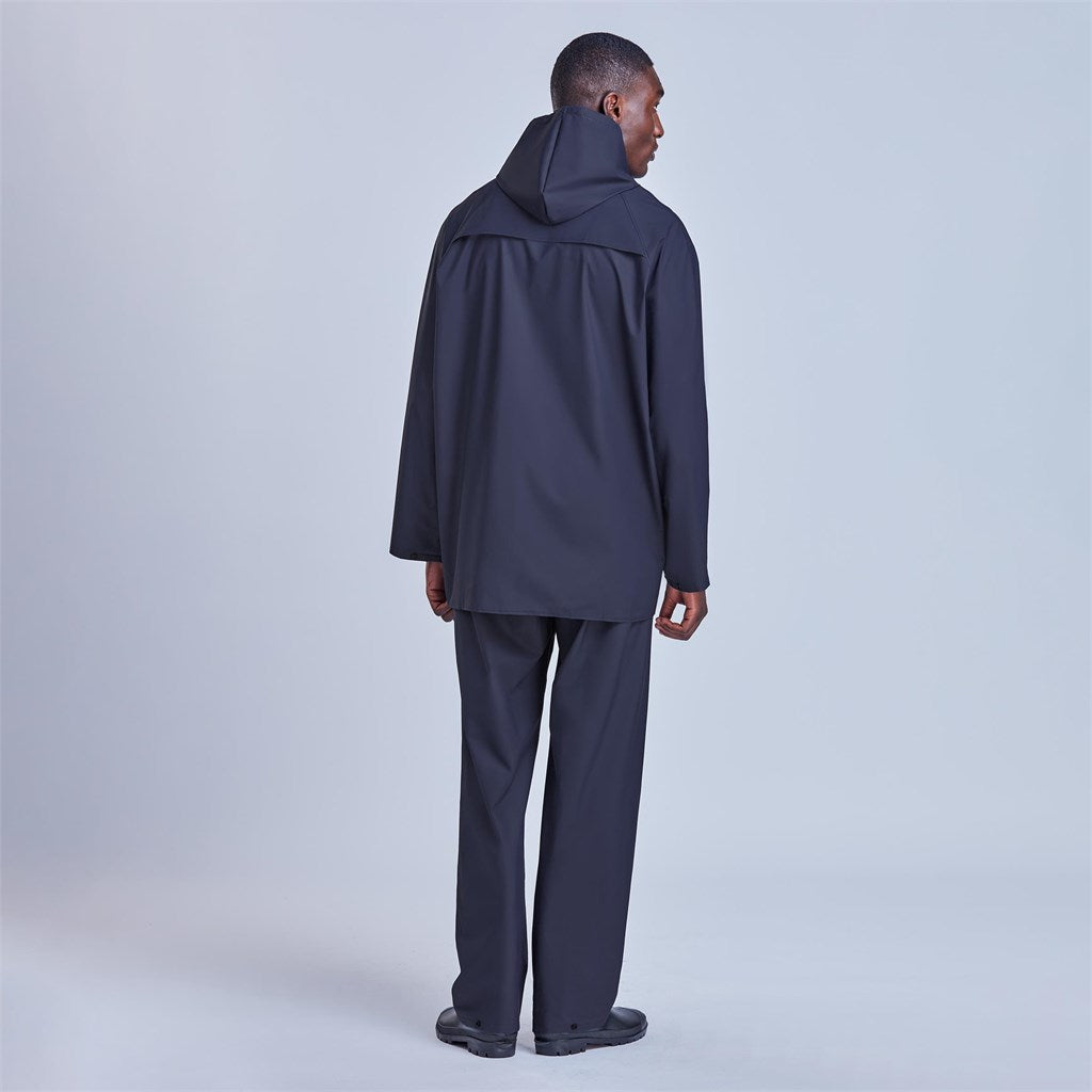Light Hurricane Rubberised Polyester/PVC Rainsuit - Navy