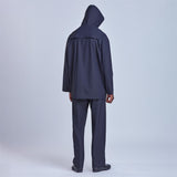 Light Hurricane Rubberised Polyester/PVC Rainsuit - Navy