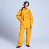 Light Hurricane Rubberised Polyester/PVC Rainsuit - Navy