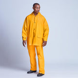 Light Hurricane Rubberised Polyester/PVC Rainsuit - Navy