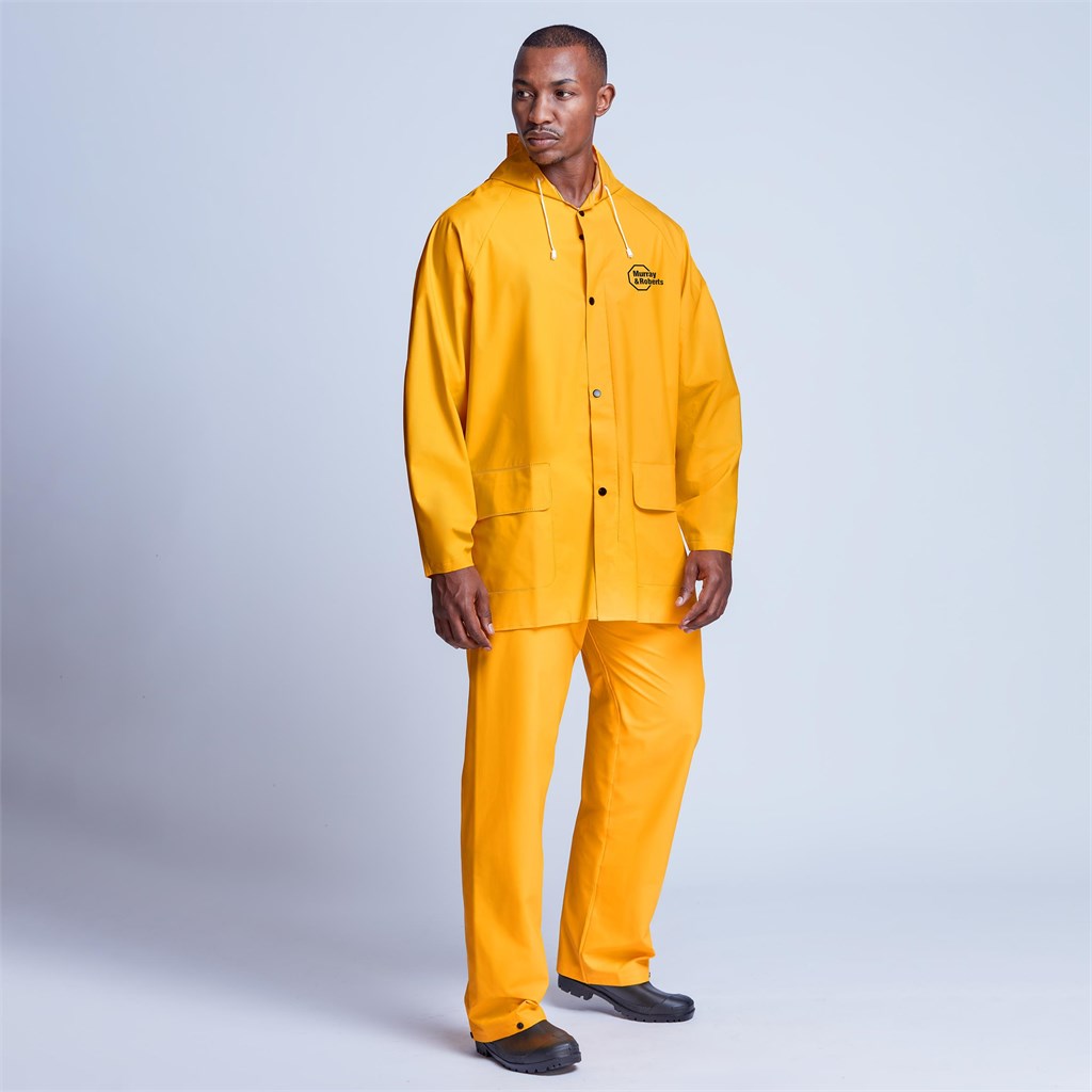 Light Hurricane Rubberised Polyester/PVC Rainsuit - Navy