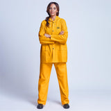 Light Hurricane Rubberised Polyester/PVC Rainsuit - Navy