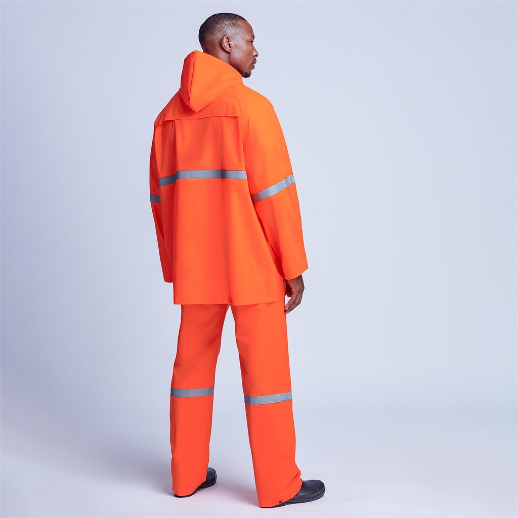 Light Duty Tornado Hi-Viz Reflective Rubberised Rainsuit - Yellow