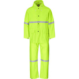 Light Duty Tornado Hi-Viz Reflective Rubberised Rainsuit - Navy YELLOW