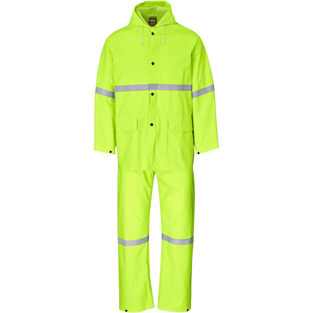 Light Duty Tornado Hi-Viz Reflective Rubberised Rainsuit - Yellow YELLOW