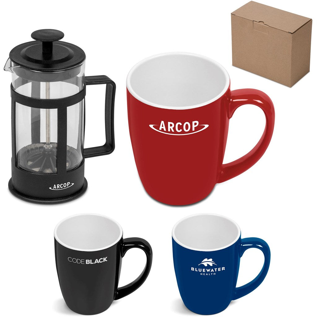 Cafe Payton Coffee Set - Red