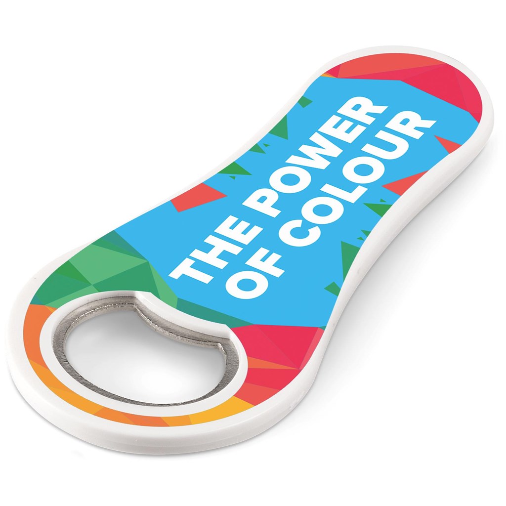 Fizz Fridge Magnet Bottle Opener SOLID WHITE